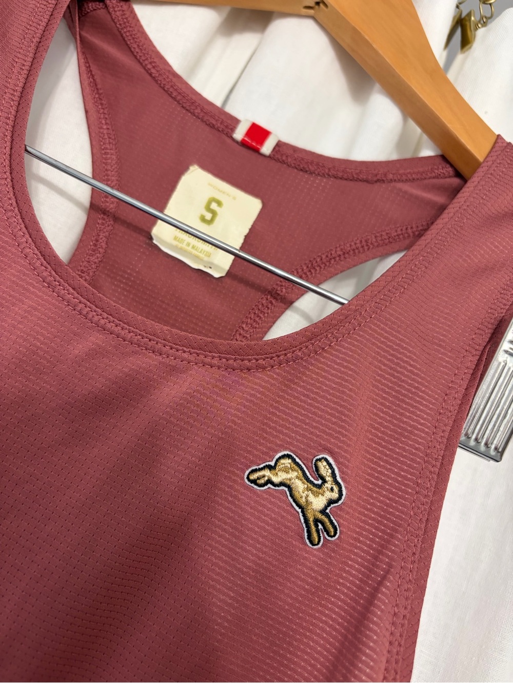 Tracksmith Maroon Racerback Performance Tank - Picture 2 of 3